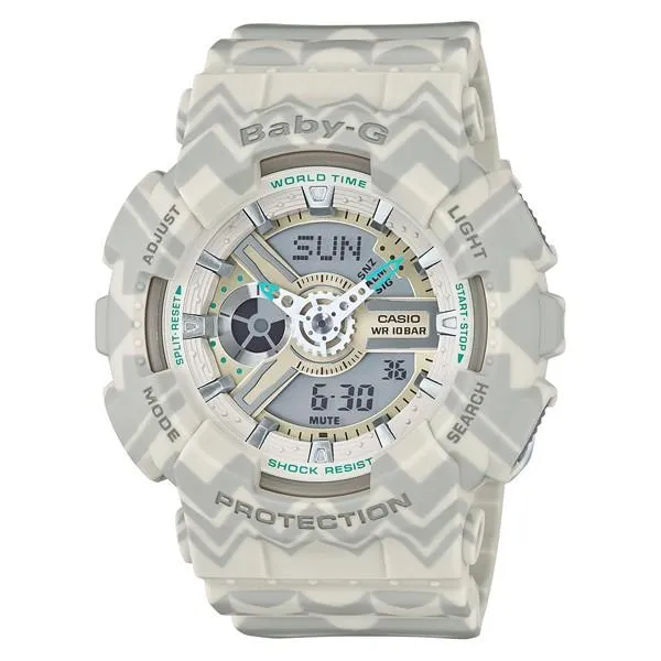 Reloj analógico-digital para mujer con luz LED y diseño tribal beige BA-110TP-8AJF BABY-G de CASIO