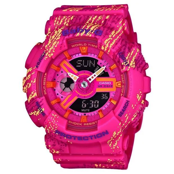 Reloj deportivo analógico azul para mujer CASIO BABY-G Mist Texture BA-110TX-4AJF