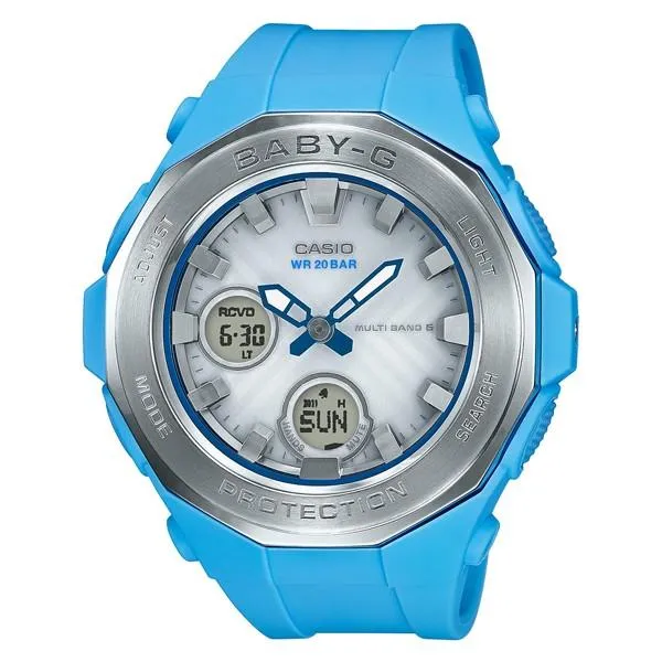 Reloj solar radiocontrolado BGA-2250-2AJF BABY-G CASIO Beach Glamping para mujer