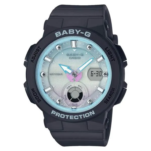 Reloj CASIO BGA-250-1A2JF BABY-G con hora mundial para mujer