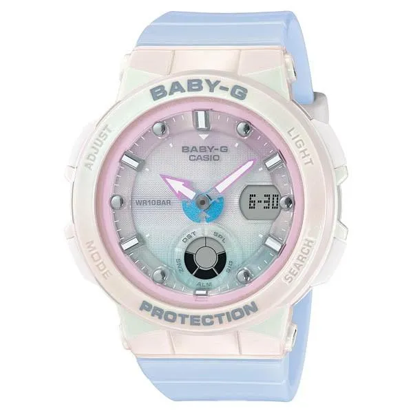 Reloj CASIO BGA-250-7A3JF BABY-G con hora mundial para mujer