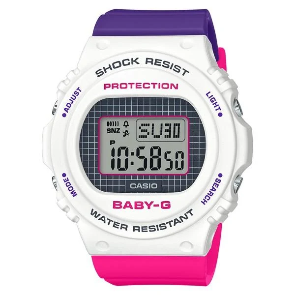 Reloj CASIO Baby-G BGD-570THB-7JF para mujer, resistente a los golpes, estilo retro de los años 1990
