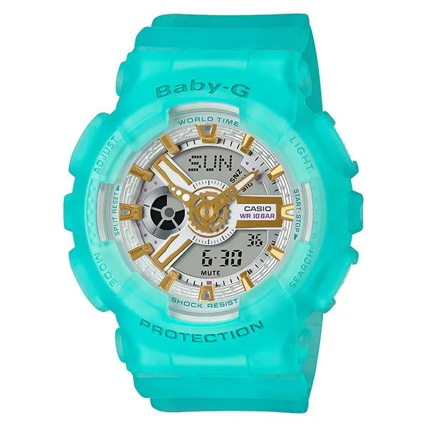 Reloj Casio Baby-G BA-110SC-2AJF para mujer, color azul y con cristales marinos