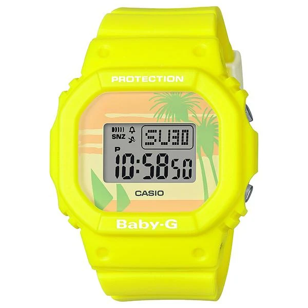 Reloj CASIO Baby-G Beach Colors amarillo para mujer BGD-560BC-9JF