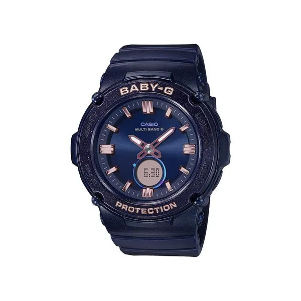 Reloj solar radiocontrolado CASIO BGA-2700SD-2AJF BABY-G con bisel iluminado por estrellas para mujer
