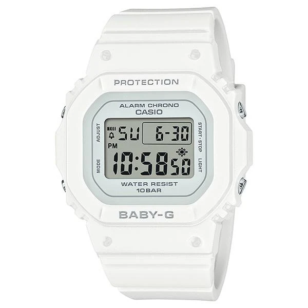 Reloj digital pequeño CASIO BGD-565-7JF BABY-G para mujer, color blanco