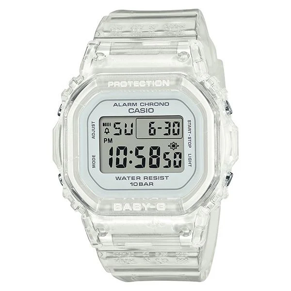 Reloj digital pequeño CASIO BGD-565S-7JF BABY-G Skeleton para mujer