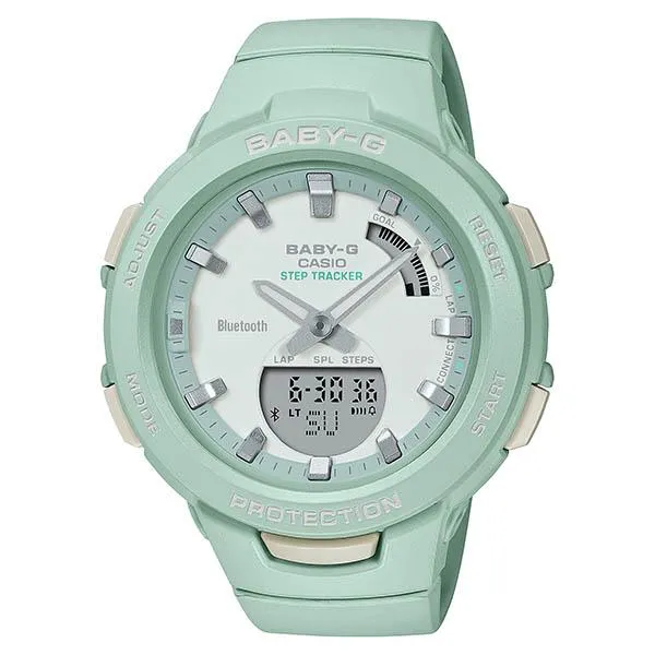 Reloj CASIO Baby-G Comfort Sporty Style para mujer en verde pastel BSA-B100CS-3AJF