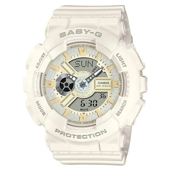 Reloj CASIO Baby-G color chocolate blanco para mujer BA-110XSW-7AJF