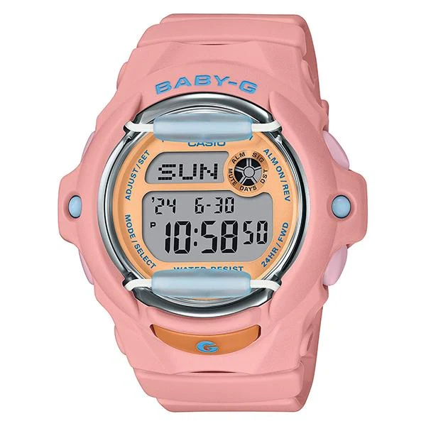 Reloj para mujer BG-169PB-4JF Baby-G Tropical Beach Design en color rosa coral