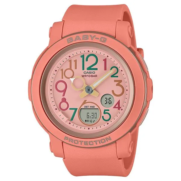 Reloj CASIO Baby-G BGA-290PA-4AJF para mujer, estilo árabe, preppy pop, lanzado el 4 de agosto.