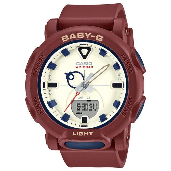 Reloj CASIO BABY-G Retro Pop Color Borgoña para mujer BGA-310RP-4AJF