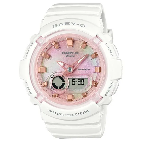 Reloj CASIO Baby-G Soft Tiedye blanco para mujer BGA-280TD-7AJF