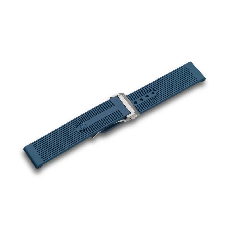 Victorinox Air-Pro Genuine Rubber 21mm Blue Watch Strap D5-DC V.60072