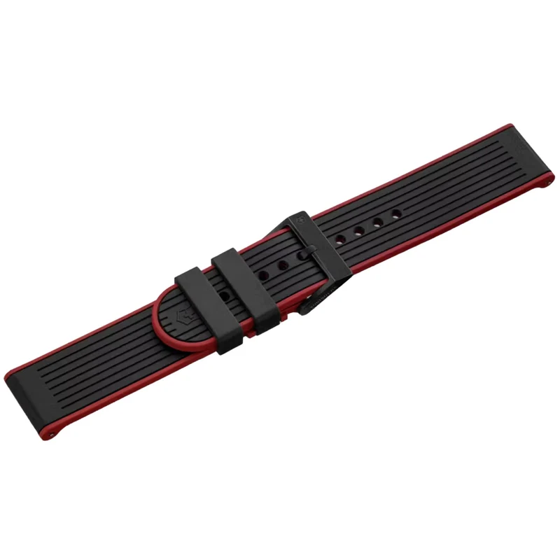 Victorinox Genuine Rubber 21mm Black Watch Strap D4 V.60066