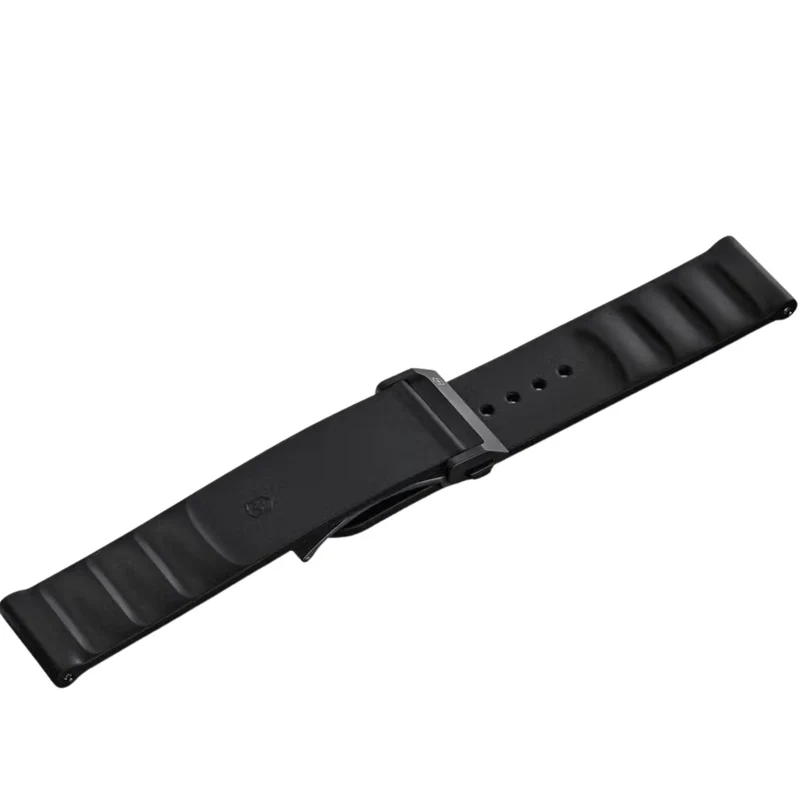 Victorinox Genuine Rubber 21mm Black Watch Strap D2-DC V.60056