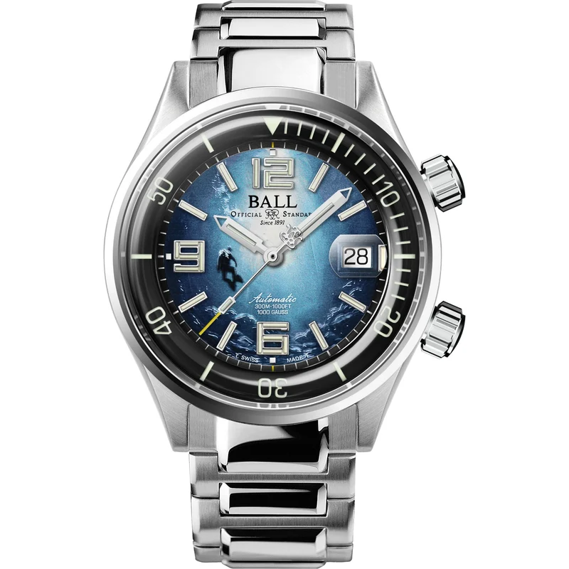 BALL Engineer Master II Diver 42mm Blue Dial Steel Mens Automatic Watch DM2280A-S8-BE