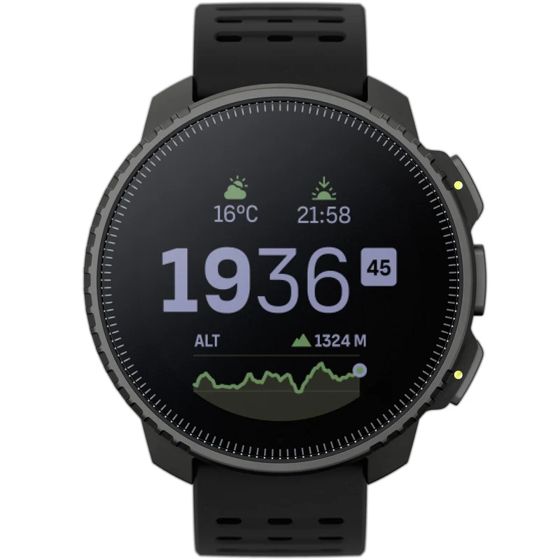 Suunto Vertical All Black Digital Silicone Smart Watch SS050862000