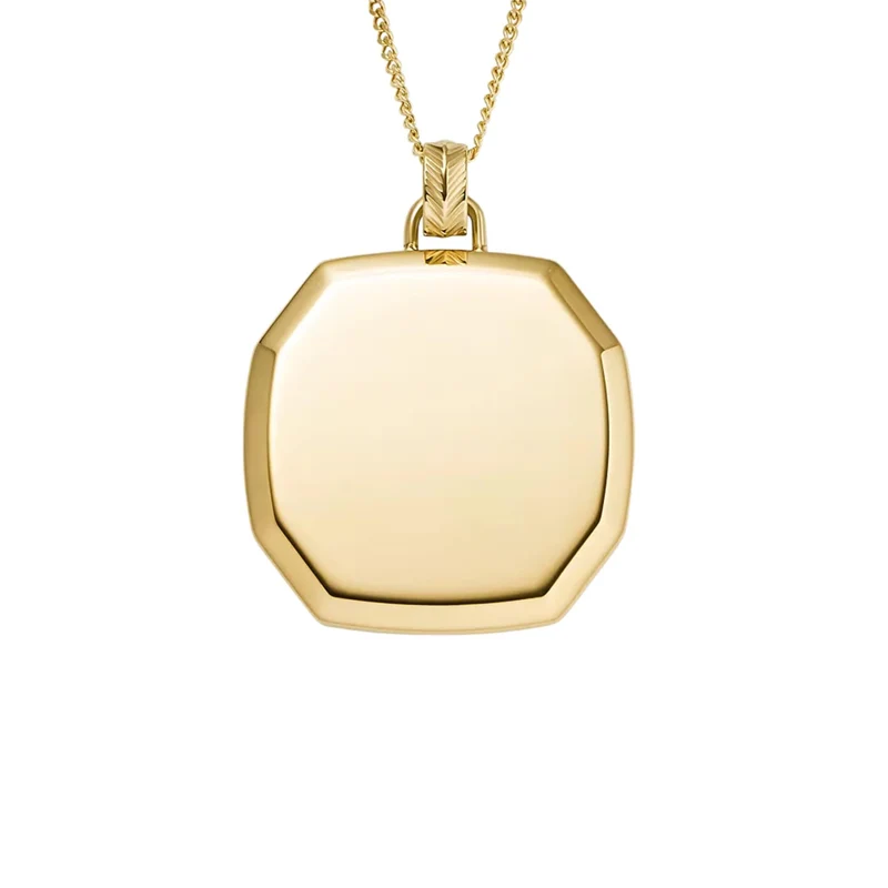 Fossil Harlow Gold-Tone Stainless Steel Pendant Women's Necklace JF04961710