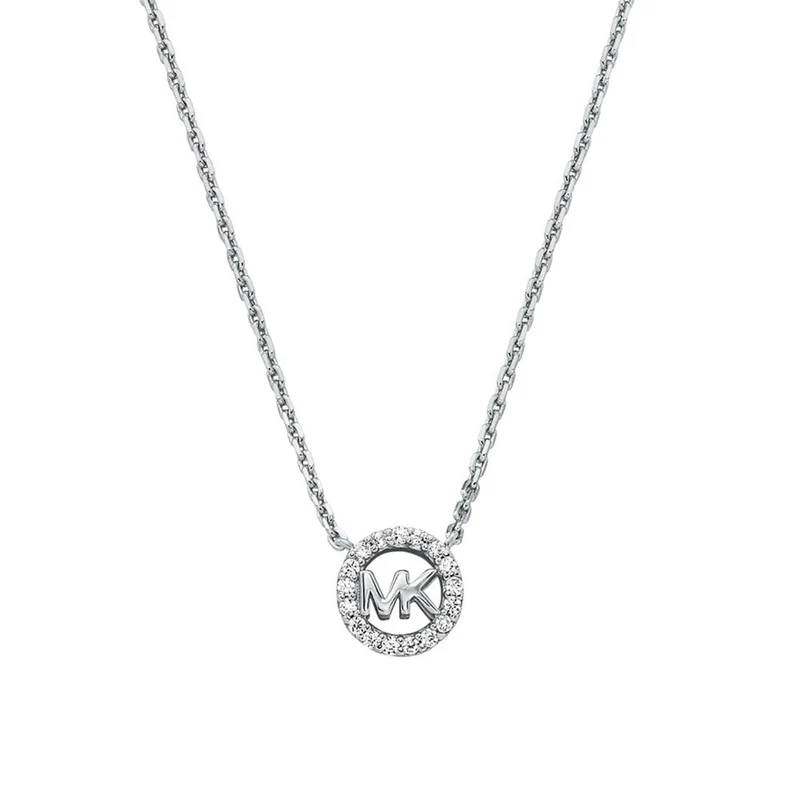 Michael Kors Premium Silver Tone Women's Necklace MKC1726CZ040