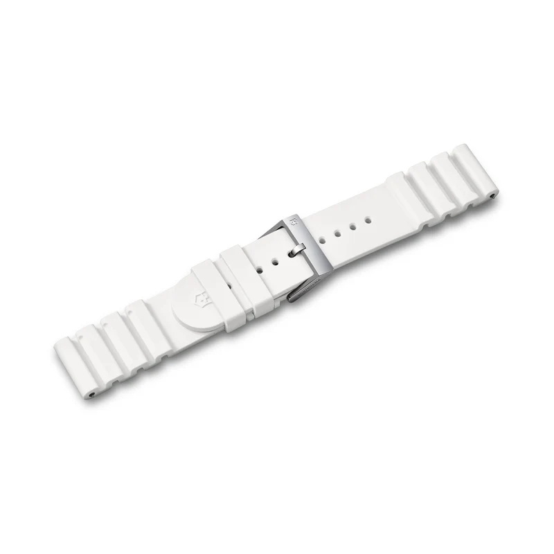 Victorinox Extensible Genuine High-Quality White 21mm Rubber Strap D3 (FKM) V.60099
