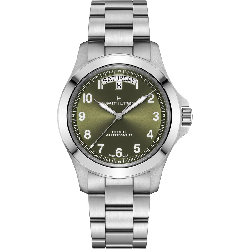 Hamilton Khaki Field King 40mm Green Dial Steel Mens Automatic Watch H64475160