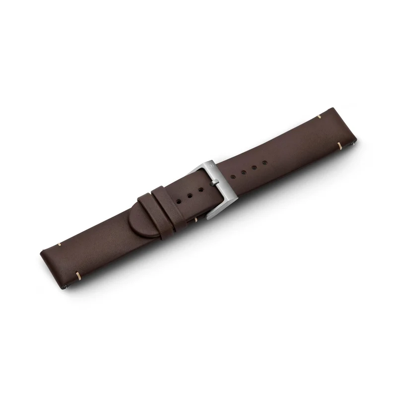 Victorinox Genuine Leather 21mm Brown Watch Strap D1 V.60037