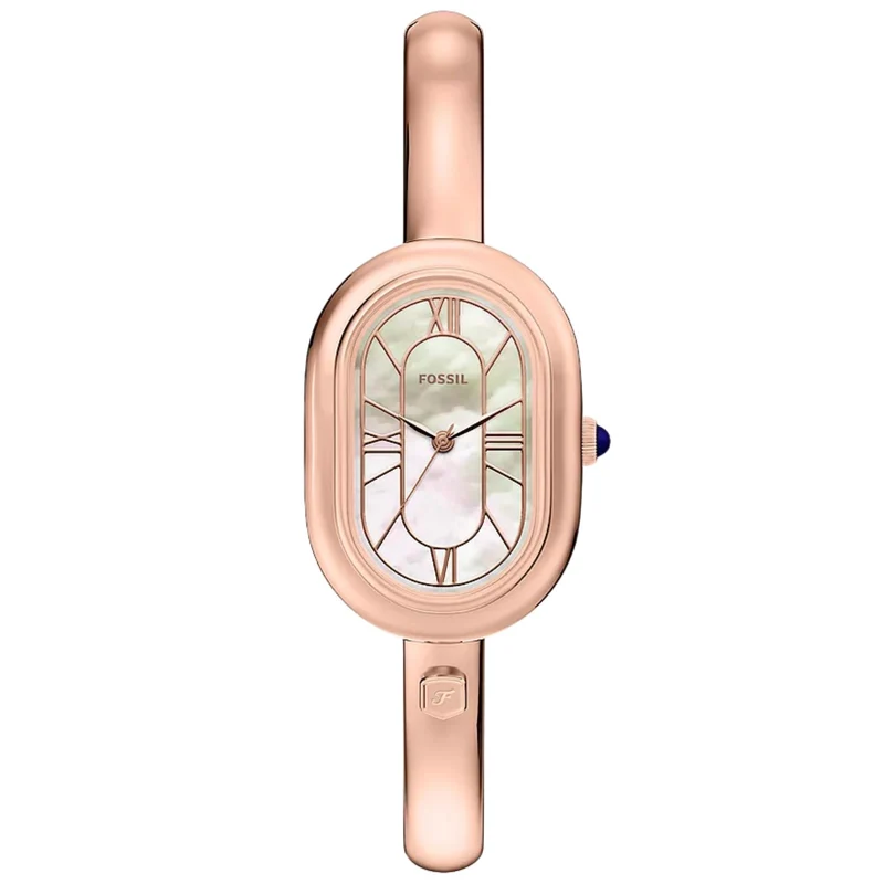 Fossil Sloan 24mm Mother of Pearl Dial Steel Ladies Quartz Watch ES5472