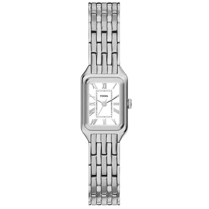 Fossil Raquel 18mm White Dial Steel Ladies Quartz Watch ES5469