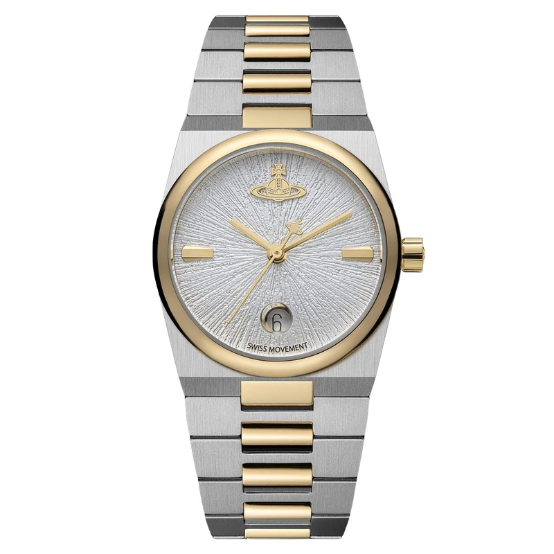 Vivienne Westwood The Hoxton Quartz Silver Dial Steel Strap Women's Watch VV332SLSG