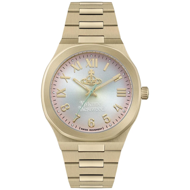 Vivienne Westwood Merton 38mm Multi-Colour Dial Steel Ladies Quartz Watch VV318MTGD