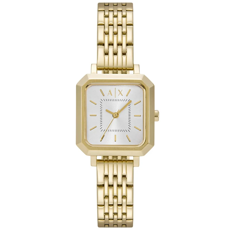Armani Exchange Leila 27mm Silver Dial Steel Ladies Quartz Watch AX5725