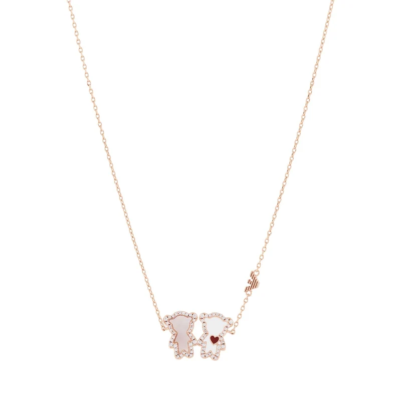 Emporio Armani Sentimental Rose Gold Tone Brass Women's Necklace EGS3351221