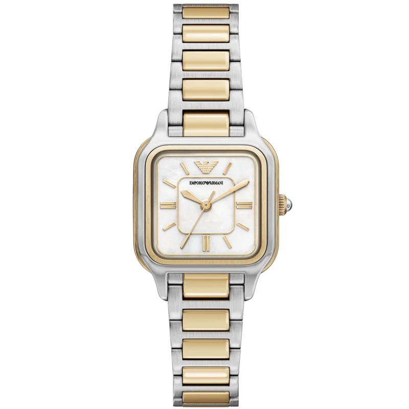 Emporio Armani Cecilia 35mm White Dial Steel Ladies Quartz Watch AR11745