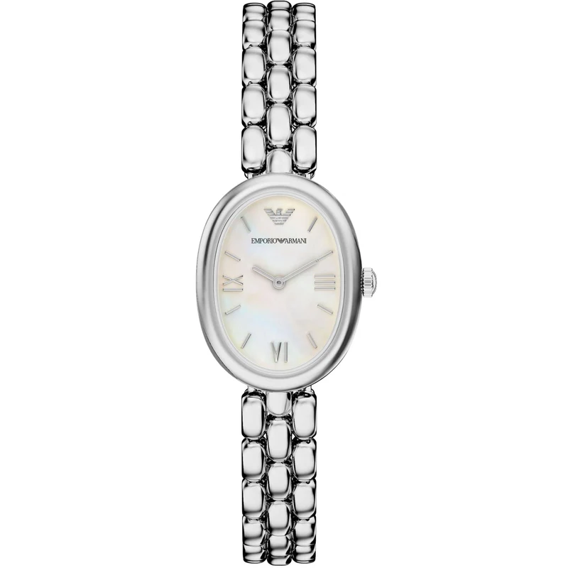 Emporio Armani Sinfonia 28mm White Dial Steel Ladies Quartz Watch AR11776