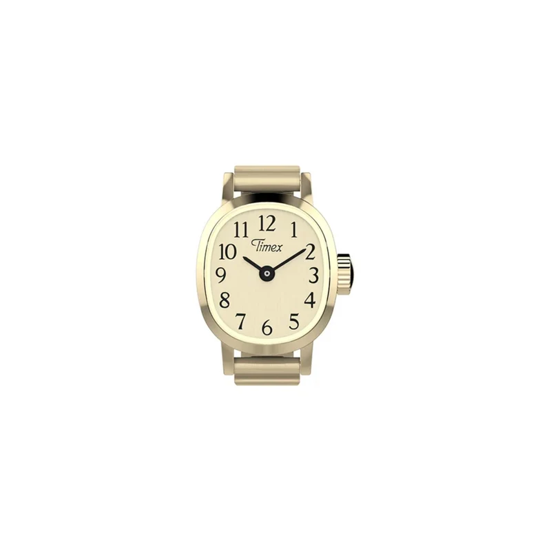Timex Cavatina 16mm White Dial Ladies Quartz Ring Watch TW2Y70800