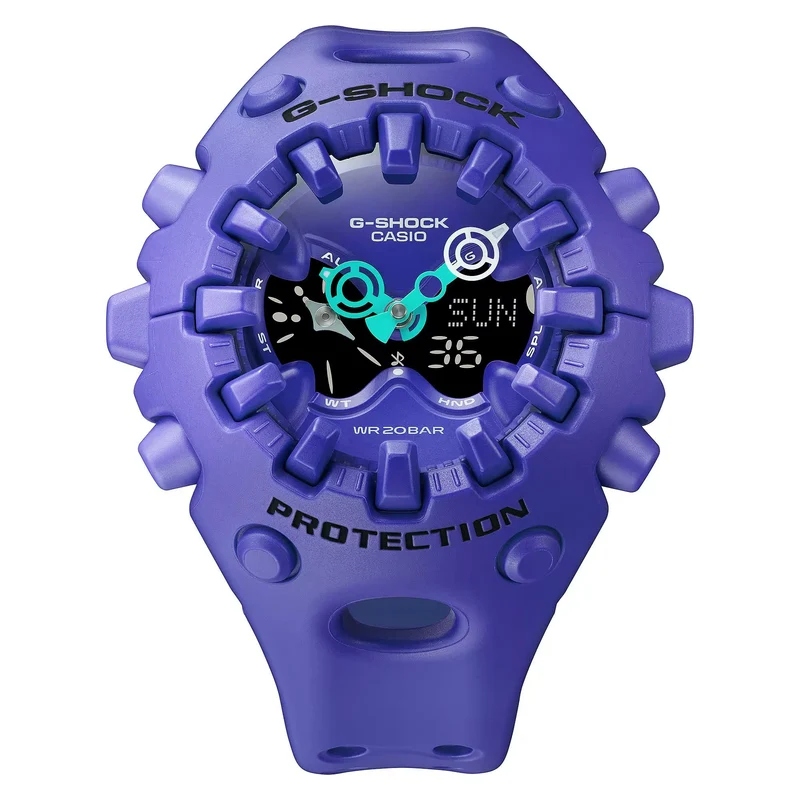 Casio G-Shock GA-V01 Series Quartz Purple Digi-Analogue Resin Strap Men's Watch GA-V01-2AER
