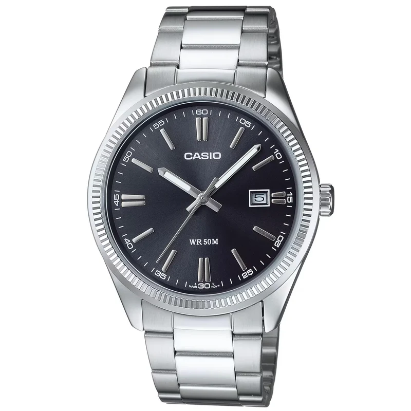 Casio MTP Collection 38.5mm Black Dial Steel Mens Quartz Watch MTP-1302PD-1A1VEF