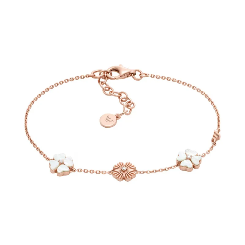 Emporio Armani Sentimental Clover Ever Sterling Silver Women's Bracelet EG3651221