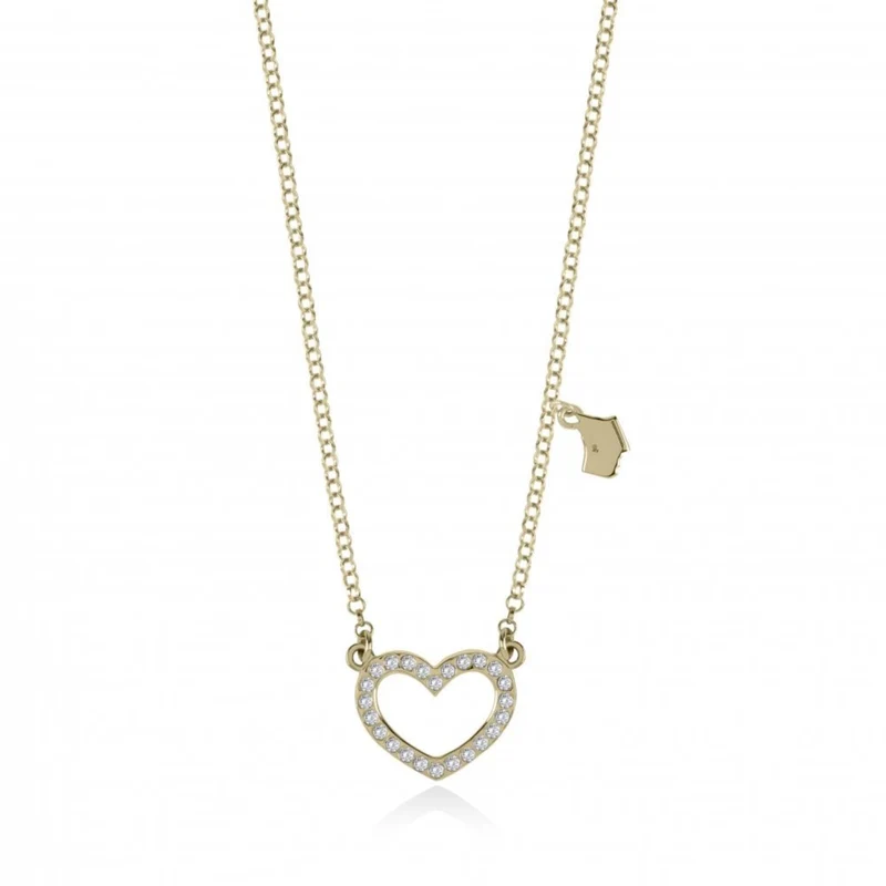Radley Whimsical Sterling Silver Cubic Zirconia Stone Gold Tone Women's Necklace RYJ2032