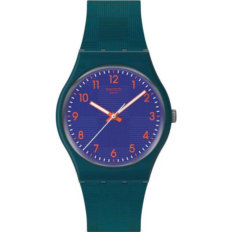 Swatch Pattern Formation Pay! Blue Dial Silicone Strap Watch SO28N120-5300