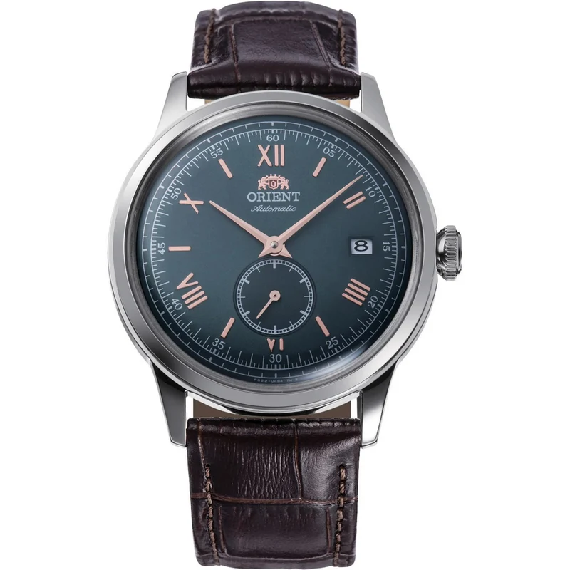 Orient Bambino 38mm Green Dial Leather Mens Automatic Watch RA-AP0102E30B