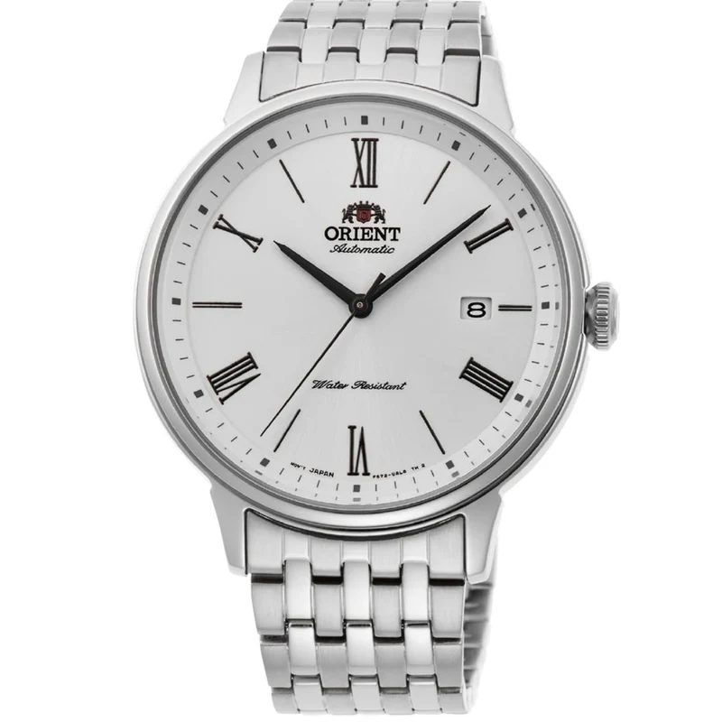 Orient Contemporary 42mm White Dial Steel Mens Automatic Watch RA-AC0J04S30B