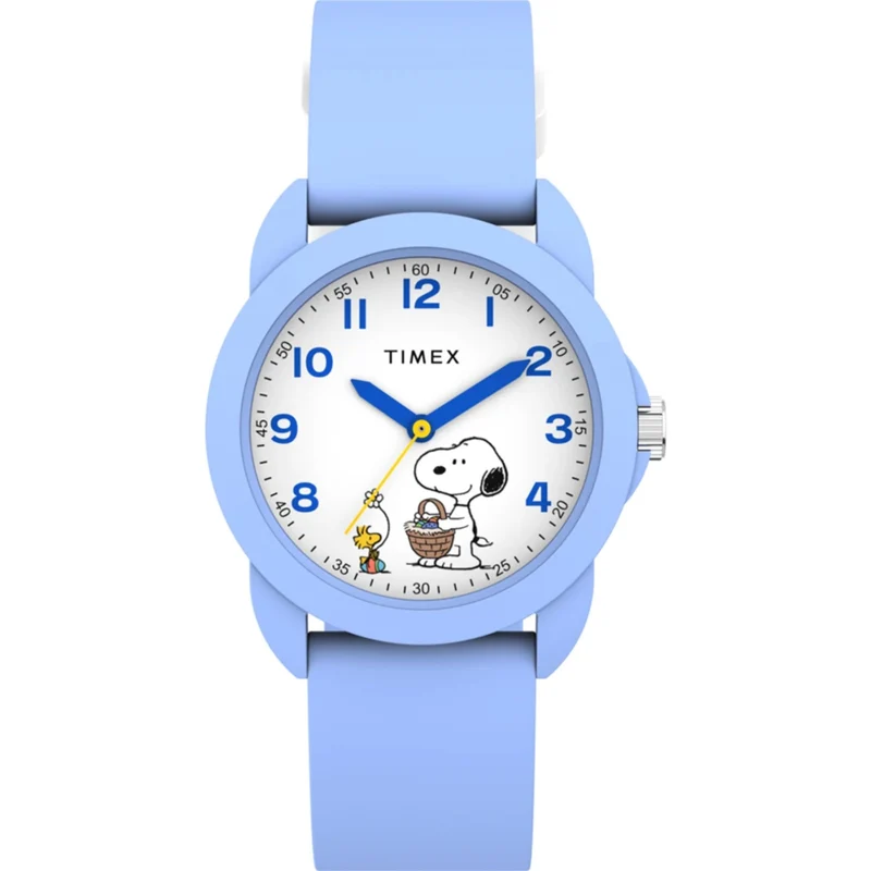 Timex Peanuts 30mm White Dial Silicone Quartz Watch TW2Y51100