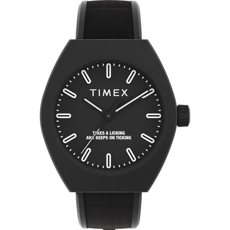 Timex Urban Pop 40mm Black Dial Plastic Quartz Watch TW2W42100