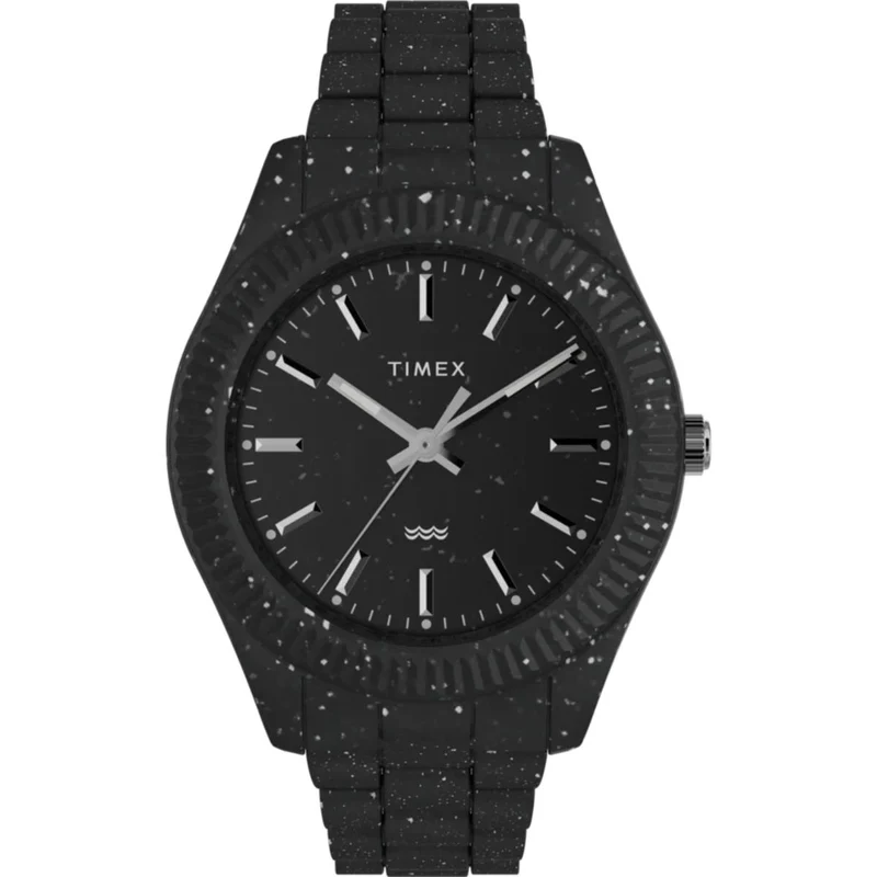Timex Legacy Ocean 42mm Black Dial Plastic Mens Quartz Watch TW2V77000