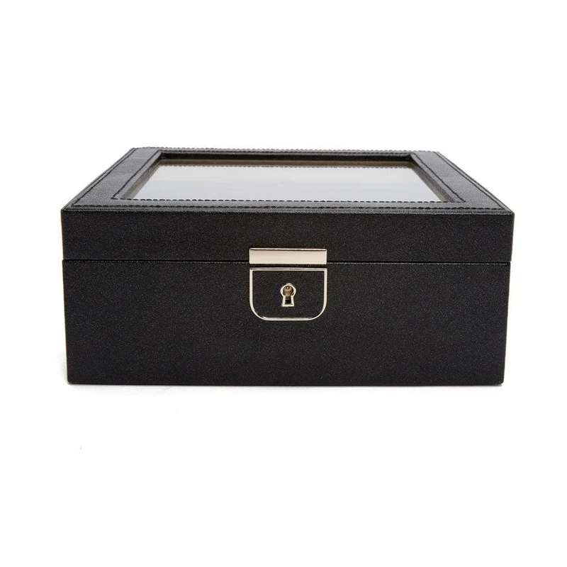 WOLF Palermo 6 Piece Black Anthracite Watch Box 213802