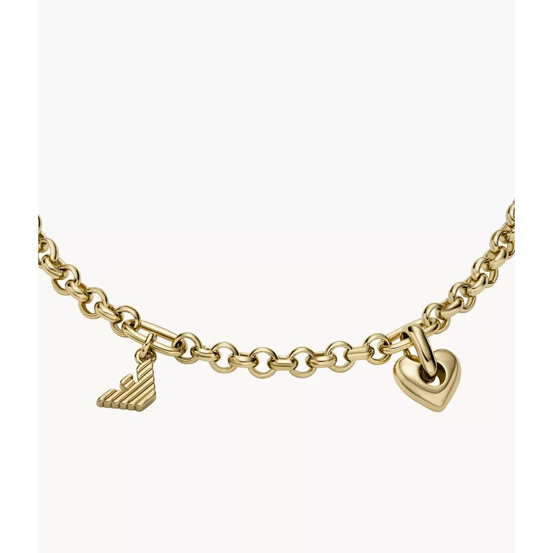 Emporio Armani Gold-Tone Brass Station Women's Bracelet EGS3268710
