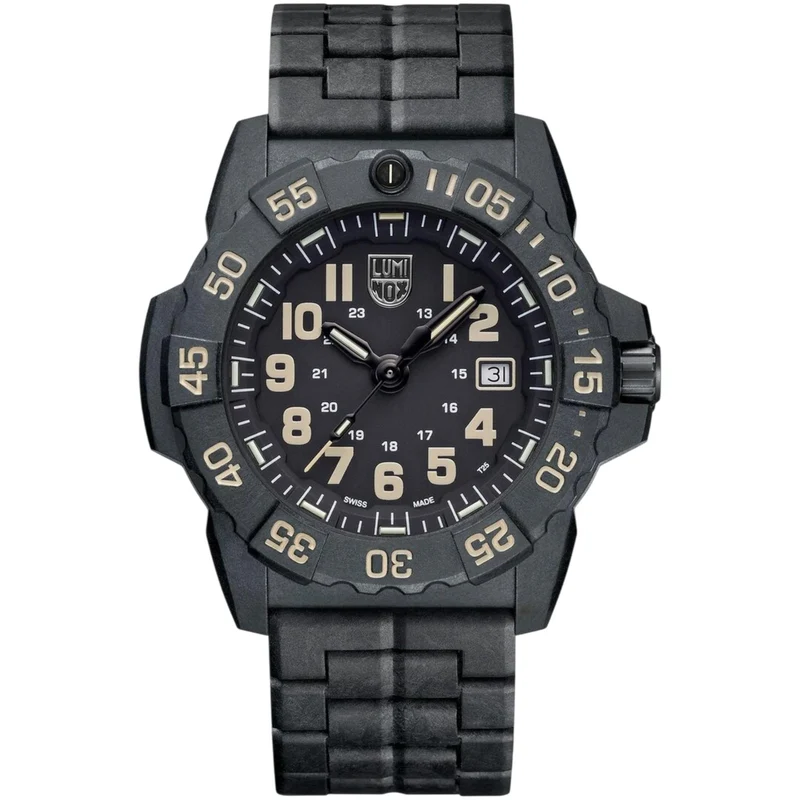 Luminox Seal 45mm Black Dial Rubber Mens Quartz Watch XS.3510