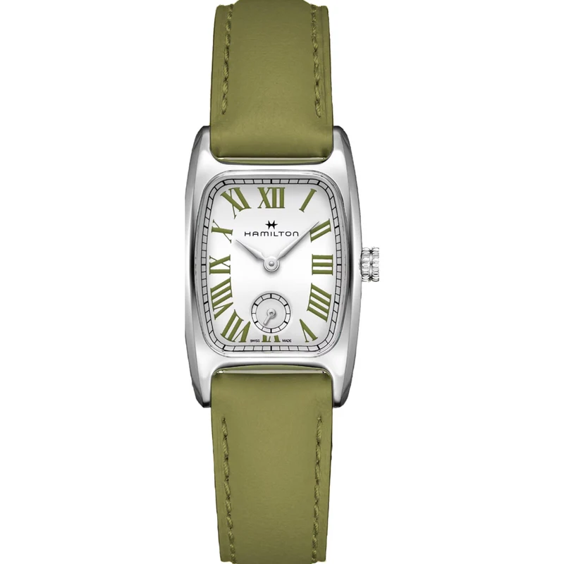 Hamilton American Classic 24mm Small Second White Dial Leather Ladies Quartz Watch H13321813